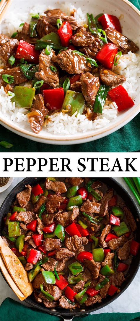 Pepper Steak Made With Tender Slices Of Beefy Sirloin Steak Fresh