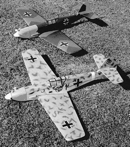 Bauplan Messerschmitt Me 109 Modellbauplan Aircombat Flugmodell EBay