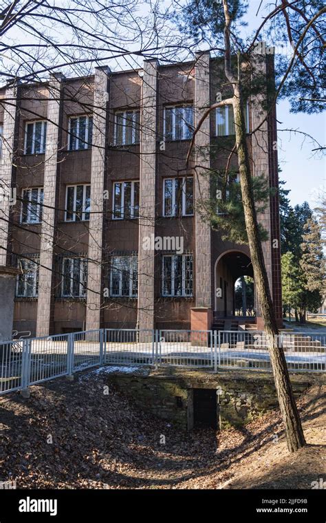 Facade Of Town Hall In Former Head Office Building Of Huta Stalowa Wola