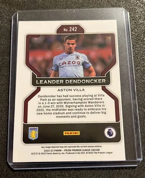 2022 23 Prizm Premier League EPL 242 Leander Dendoncker Aston Villa