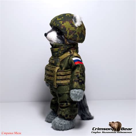 Енот в военной форме - Амигуруми - Страна Мам