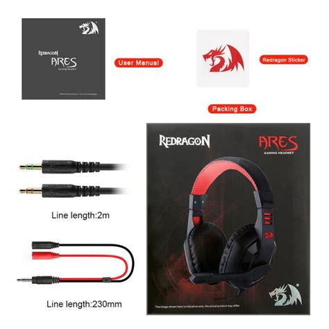 Buy Redragon H Ares Wired Gaming Headset With Mic Mm Pro Gamer