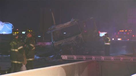 Images Fiery Tractor Trailer Crash Kills 1 On I 95