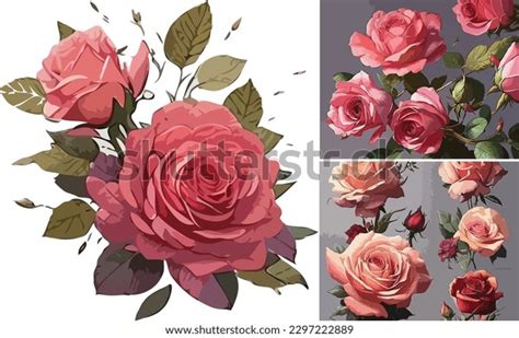 Rose Flower Hand Drawing Sketchline Art Stock Vector Royalty Free