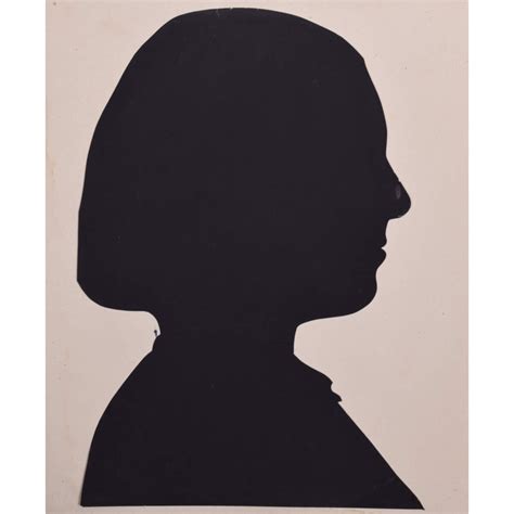 Nineteenth Century Silhouette Of A Lady Miss Alice Lowneley Manning