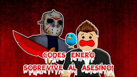 Los 16 Codes 🔪 ¡sobrevive Al Asesino Enero Roblox Expirados En Marzo