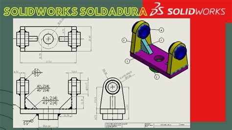 SOLIDWORKS DIBUJO DE SOLDADURA YouTube