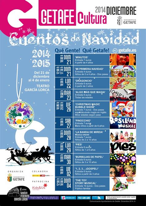 Agenda Cultural Getafe Cuentos Navidad Culture Abba Map