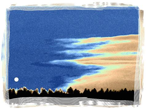 Full Moon Rising Digital Art By Will Borden Fine Art America