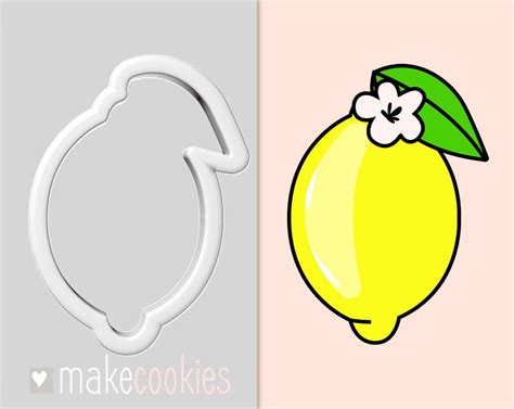 Lemon Cookie Cutter 1 Cookie Cutters Cookie Mold Clay Etsy