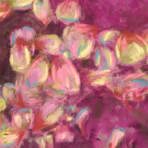 Abstract Rose Petals Painting by Art by Ixie