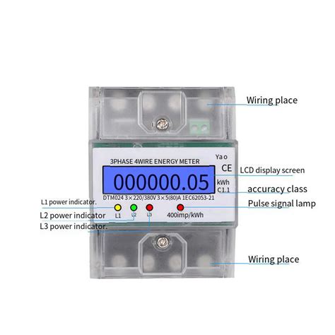 Dtm Tr Jfazowy Cyfrowy Miernik Energii Elektryc Grandado