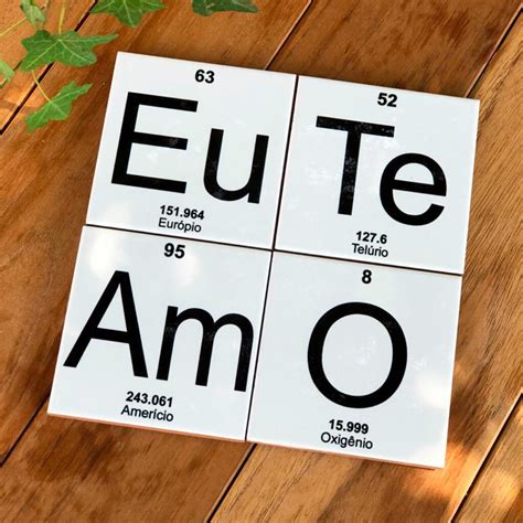 Eu Te Amo Tabela Periodica