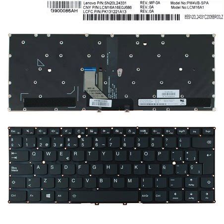 Teclado Lenovo Yoga Ikb Pro