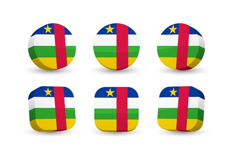 Bandeira Da Rep Blica Centro Africana D Vector Ilustra O O