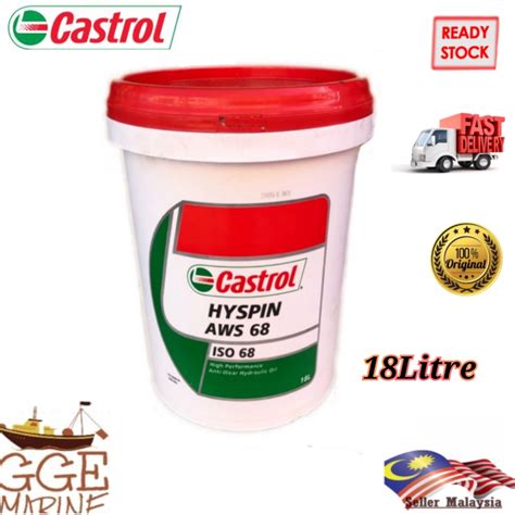 Castrol Iso 68 Hyspin Hlp Z 68 Hydraulic Oil 18l Shopee Malaysia