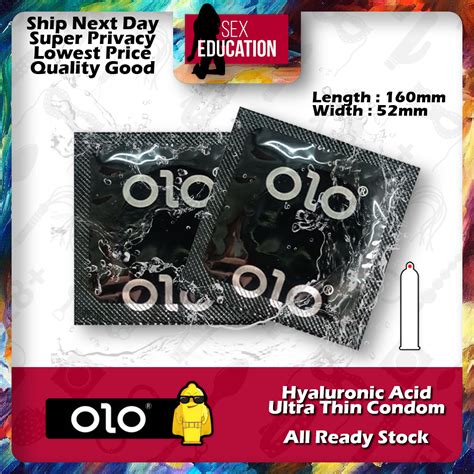 Olo Hyaluronic Acid Ultra Thin Condom Kondom Nipis Double Upgrade