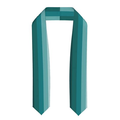 Rateoe Teal Color Pattern Graduation Shawl Stole Elegant Stole For