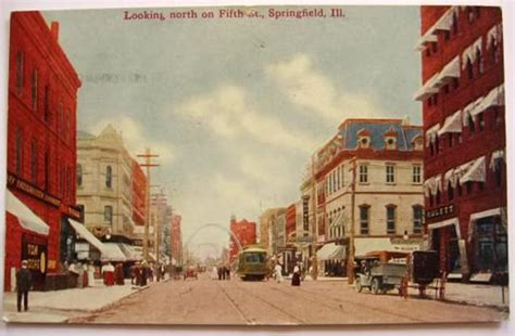 Springfield, IL Postcard ~ Fifth Street, Vintage Postcards ~ Illinois