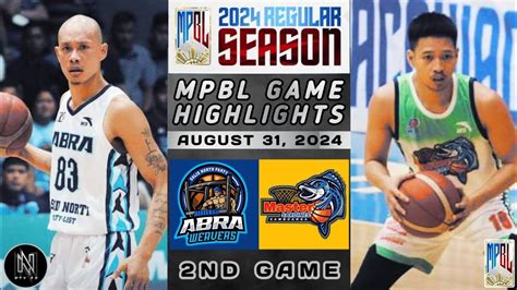 Mpbl Highlights Abra Weavers Vs Zamboanga Master Sardines August