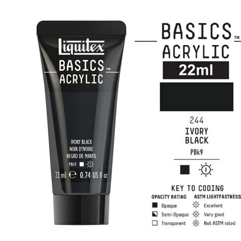 Jual Liquitex Basics Acrylic Ml Ivory Black Shopee Indonesia