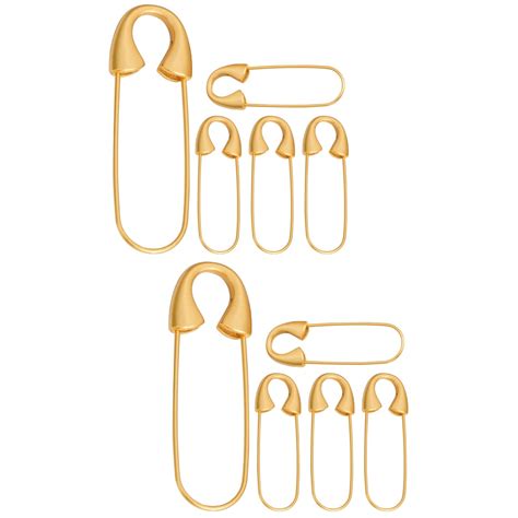 10 Pcs Gold Pin Decor Metal Safety Pin Outerwear Overshirt Heavy Duty
