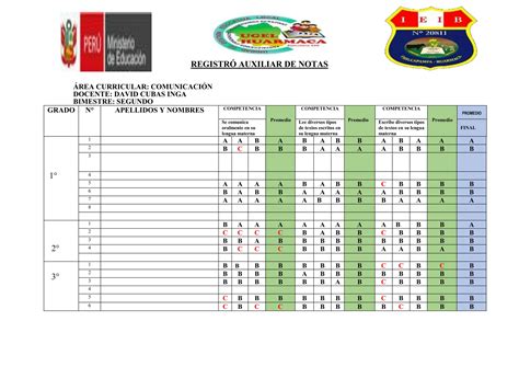 Registro Auxiliar Huacapampa Docx