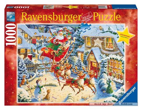 1000 Pcs Jigsaw Puzzle Santa Claus And His Sled Christmas Ravensburger Ebay