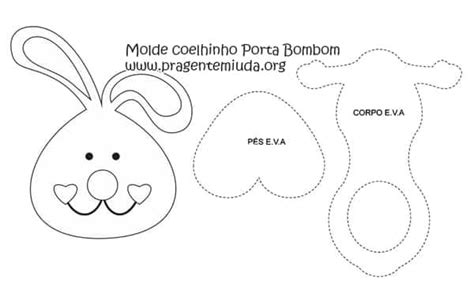 Molde De Coelho Em Eva Imagens Para Imprimir Artesanato Passo A