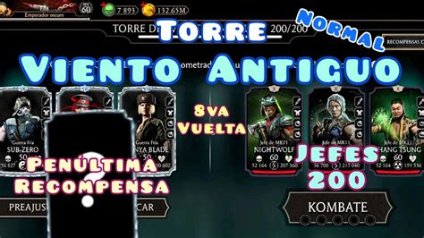 Torre Viento Antiguo Normal Jefes 200 8va Vuelta Mortal Kombat