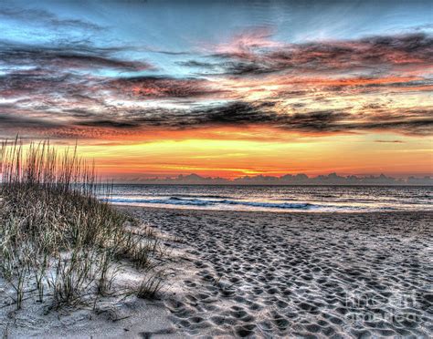 Sunrise Outer Banks Of North Carolina Seascape Photograph by Greg Hager ...