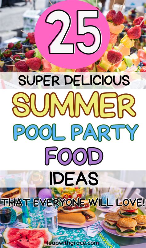 25 Irresistible Pool Party Food Ideas to Elevate Your Summer Bash ...