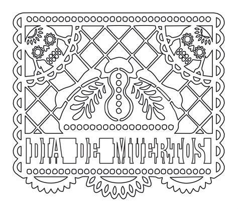 Printable Papel Picado Dia De Los Muertos Printable Templates