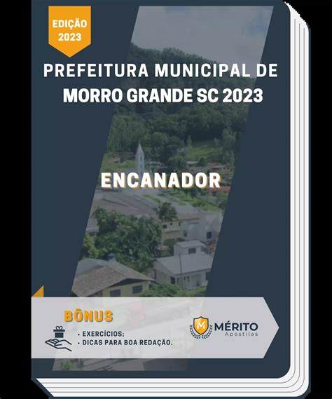 Apostila Encanador Prefeitura De Morro Grande Sc 2023 Mérito Apostilas