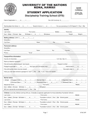 Ywam Application Form Complete With Ease Airslate Signnow