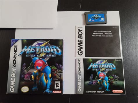 Metroid Fusion Item Box And Manual GameBoy Advance