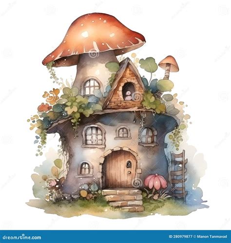 Fairy Tale House Watercolor Where Dreams Come To Life In A Brushstroke