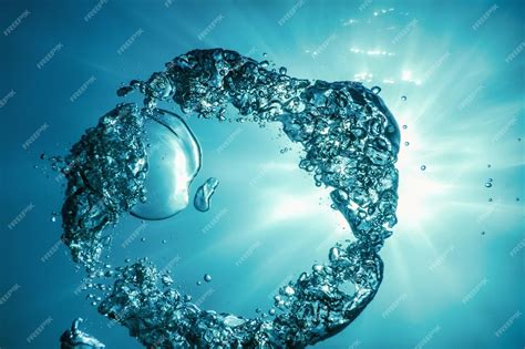 Premium Photo Underwater Air Bubbles With Sunlight Underwater