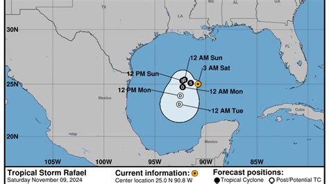 Tropical Storm Rafael Path Advisory And Warnings Biloxi Sun Herald