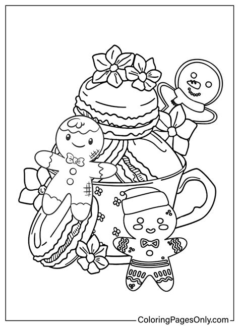 Coloring Gingerbread Man Printable Free Free Printable Coloring Pages