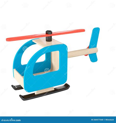 3d Rendering Of A Toy Helicopter Isolated On White Stock Photo Image