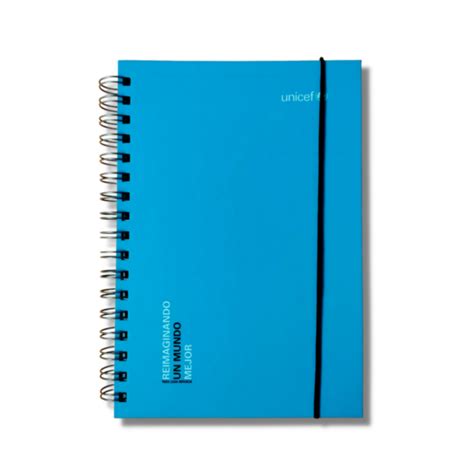 Cuaderno A Un Mundo Mejor Azul Cian Regalo Solidario Unicef