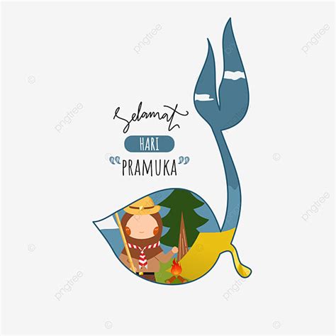 Hand Drawn Banner Clipart Vector, Hand Drawn Tunas Kelapa Pramuka Day, Hari Pramuka, Pramuka ...