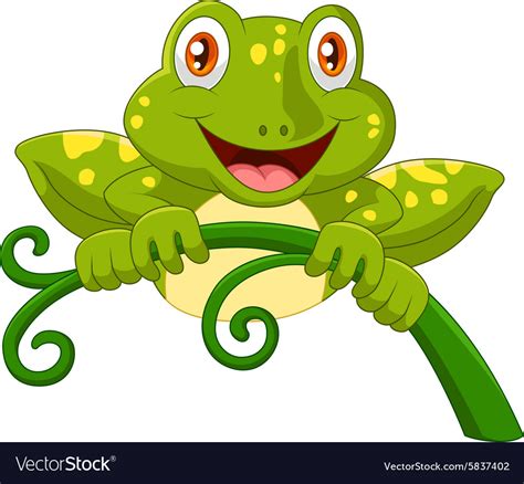 Cartoon Cute Frog Royalty Free Vector Image VectorStock