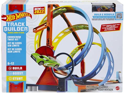 Hot Wheels Track Builder Kit De Pista En Espiral Mattel Hdx