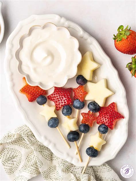 Red White And Blue Fruit Kabobs Belly Full