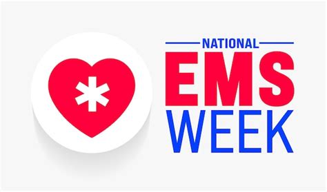 Premium Vector May Is National Ems Week Or Emergency Medical Services