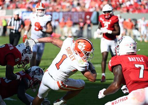 Clemson Running Back Ruled Out Rest Of Game At NC State All Clemson