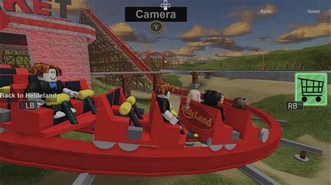 Robloxamusement Park And Cart Ride Youtube