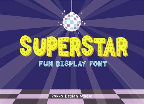 Superstar Font By Pakka Design Studio · Creative Fabrica